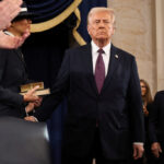 trump being sworn in as 47th president