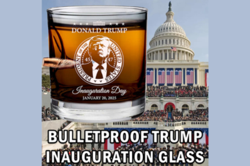 trump whiskey glass