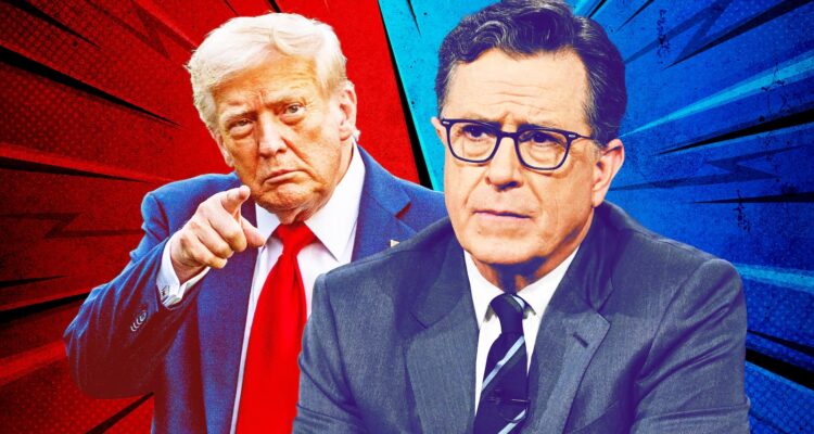 stephen colbert and trump
