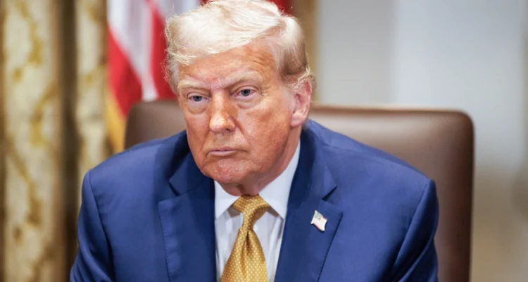 trump staring intensely