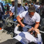 nyc mayor candidate mamdani bench press