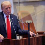 president trump at podium