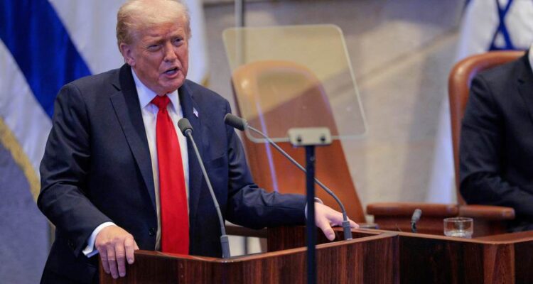 president trump at podium