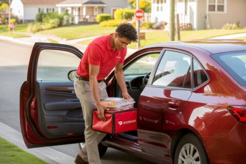 door dash delivery driver