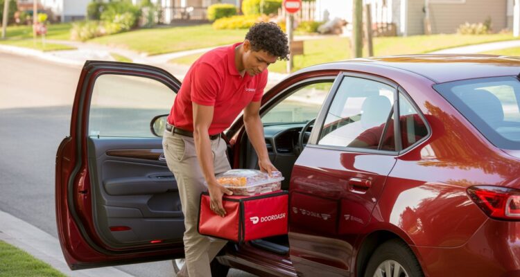 door dash delivery driver