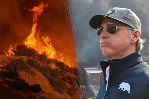 gavin newsom palisades rebuilt