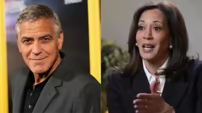 george clooney and kamala harris