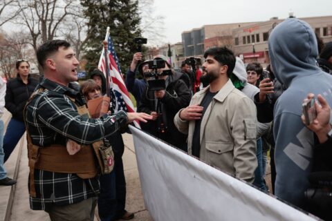jake lang protesting
